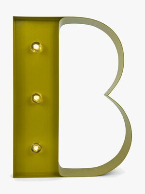 Petite Déco Bogstavlampe B, Guld