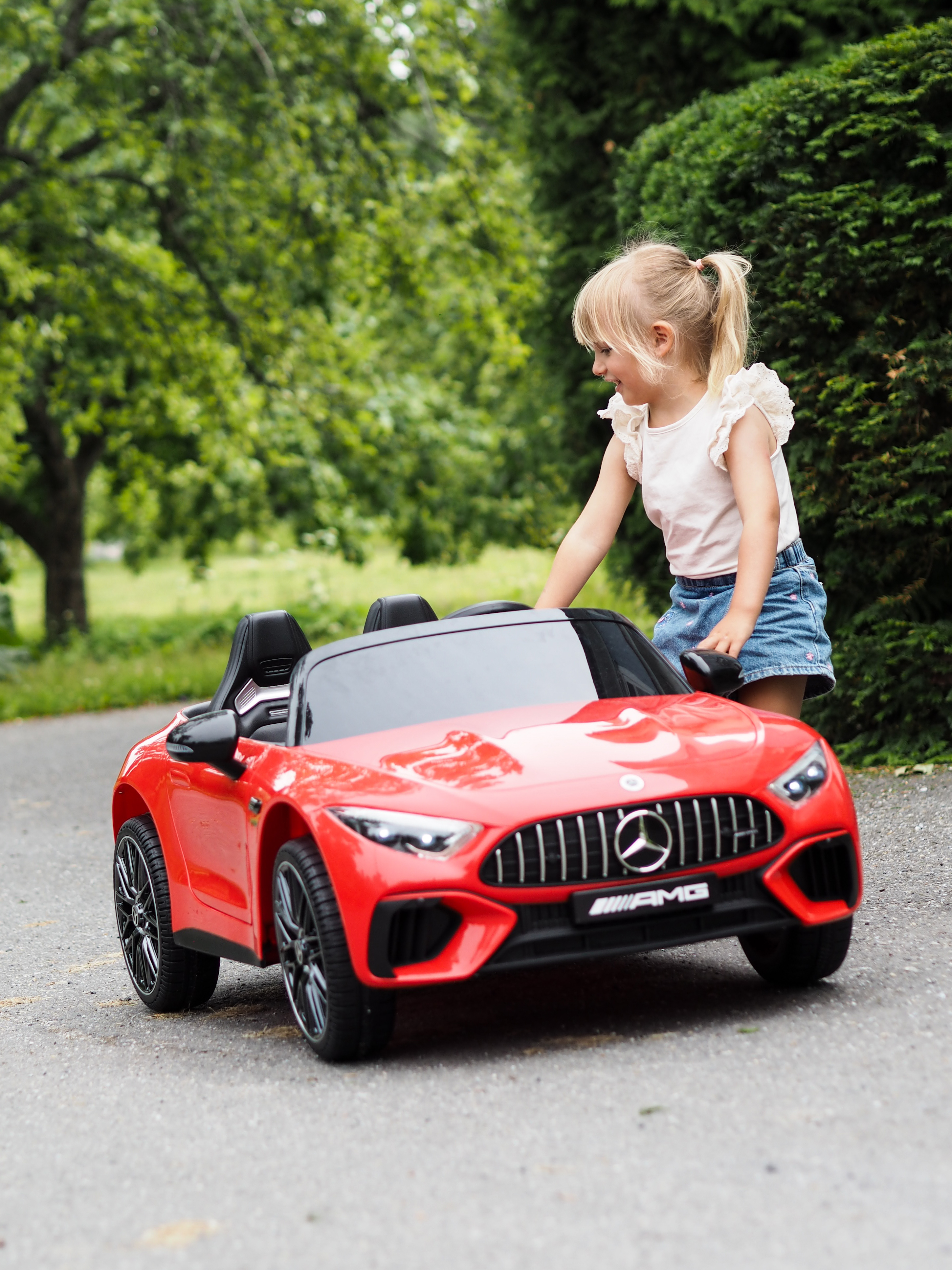 Mercedes Benz SL63 Elbil, Rød, Køretøjer til børn