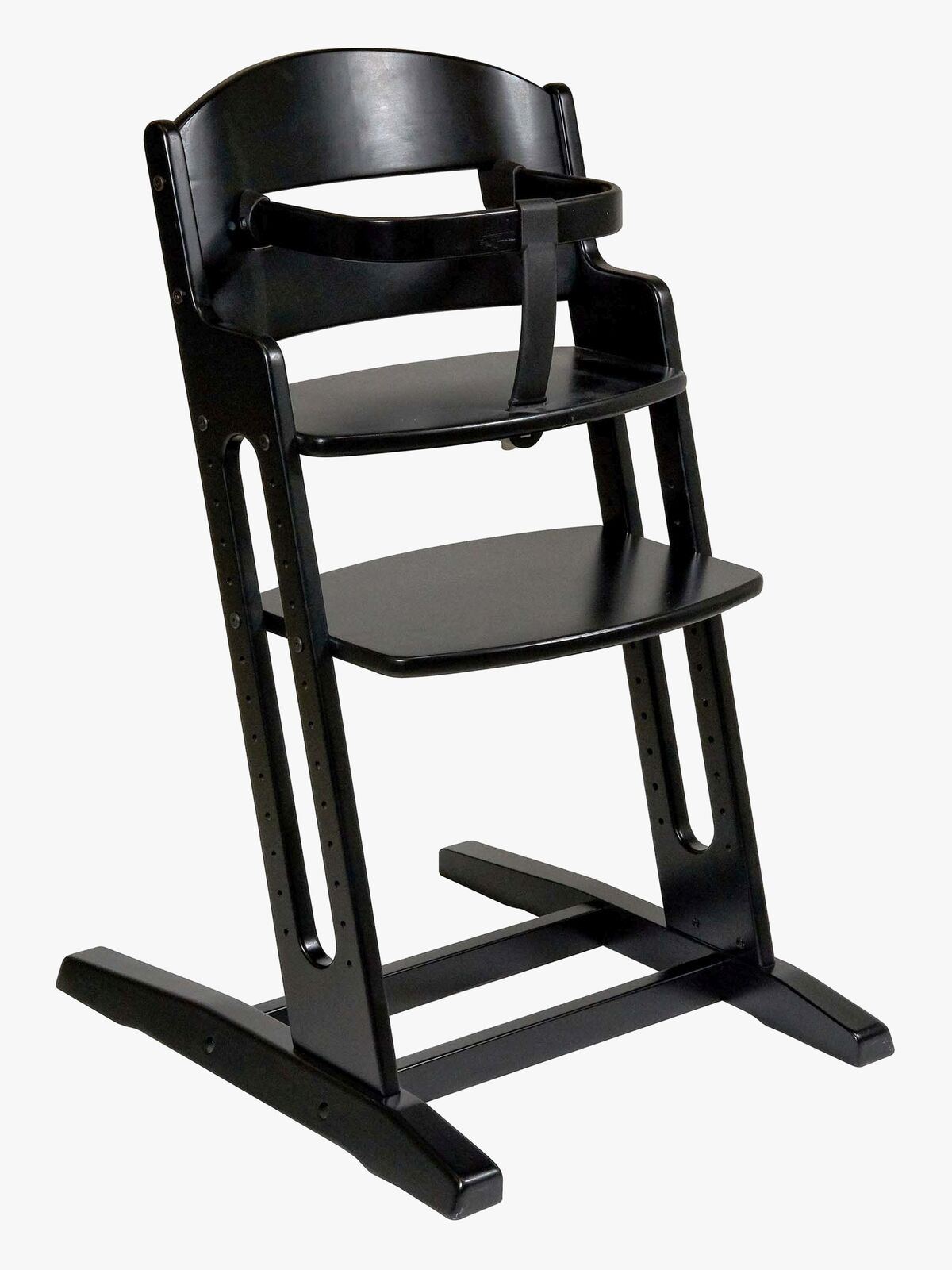 BabyDan Danstolen Højstol Sort inkl Bøjle & Rem
