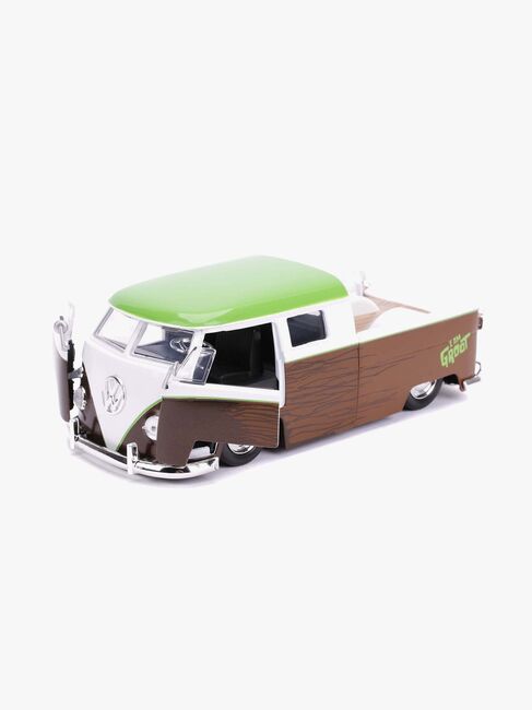 Jada Toys Marvel Bil med Figur Groot & Volkswagen Kombi Pickup 1:24