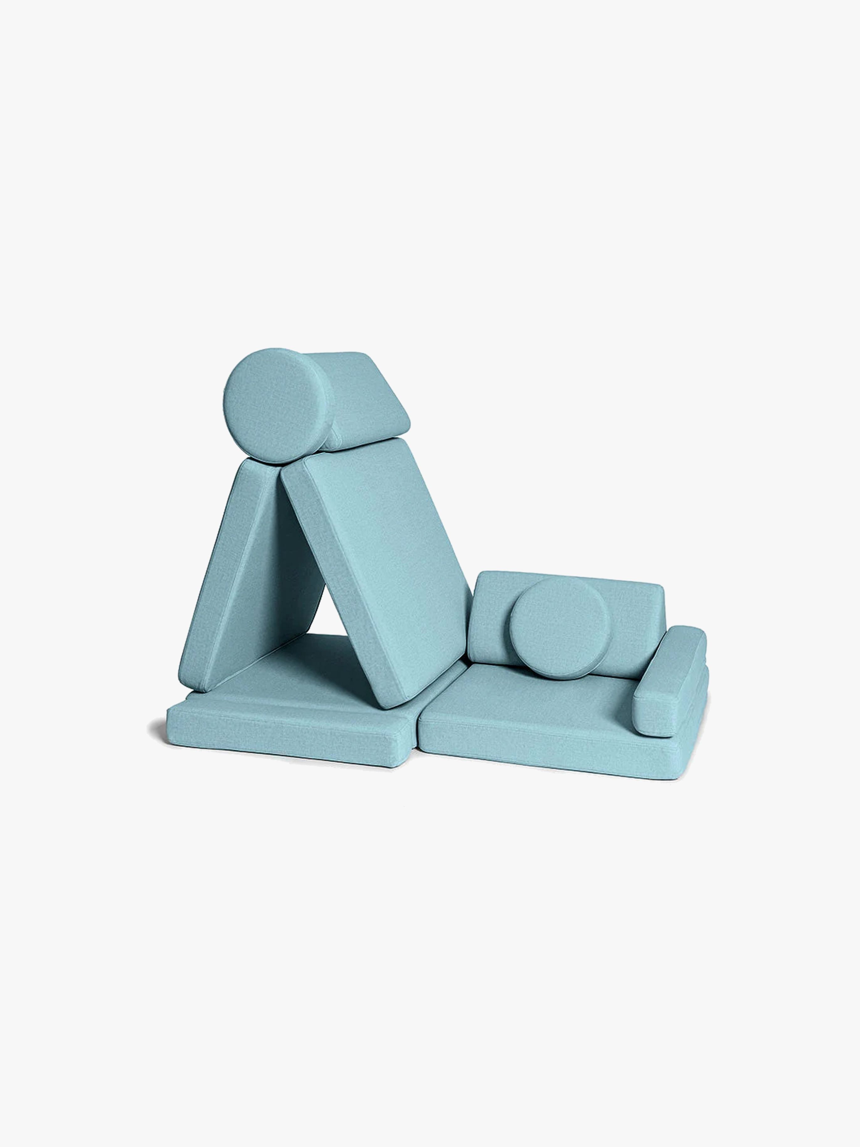 Shappy Play Bygbar Sofa 160x80 cm, Sky Blue, Børnemøbler, Indretning børneværelse