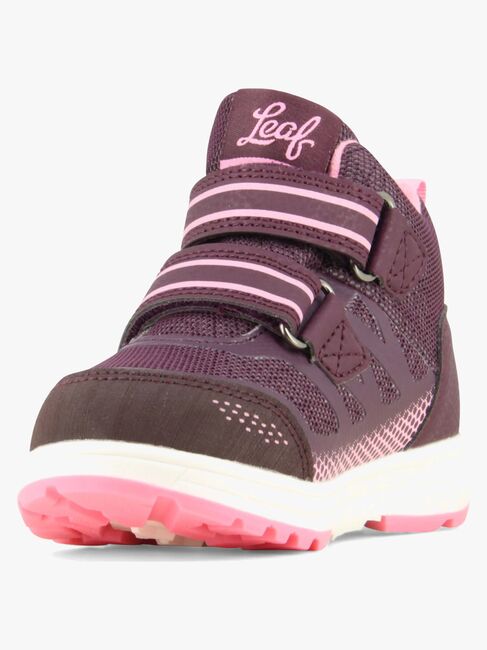 Leaf Habbestorp Vandtætte Mid Sneakers, Burgundy LHABBE101S-16-2621_4c.jpg