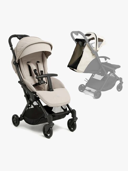 Beemoo Easy Fly Lux 4 Klapvogn inkl. Breezy Kaleche, Sand Beige/Off-White