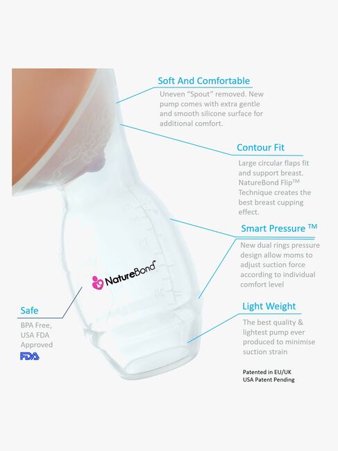 NatureBond Brystpumpe Silikone 100 ml