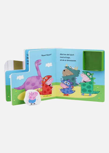 Gurli Gris Bog med Træfigurer - Dinosaurfest