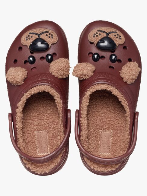 Crocs Classic Forede Hjemmesko, Bear/Dark Clay