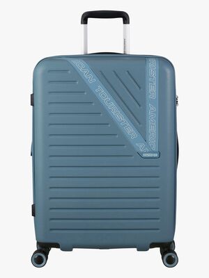 American Tourister Dynabelt Spinner Kuffert 68L, Rainstorm Blue