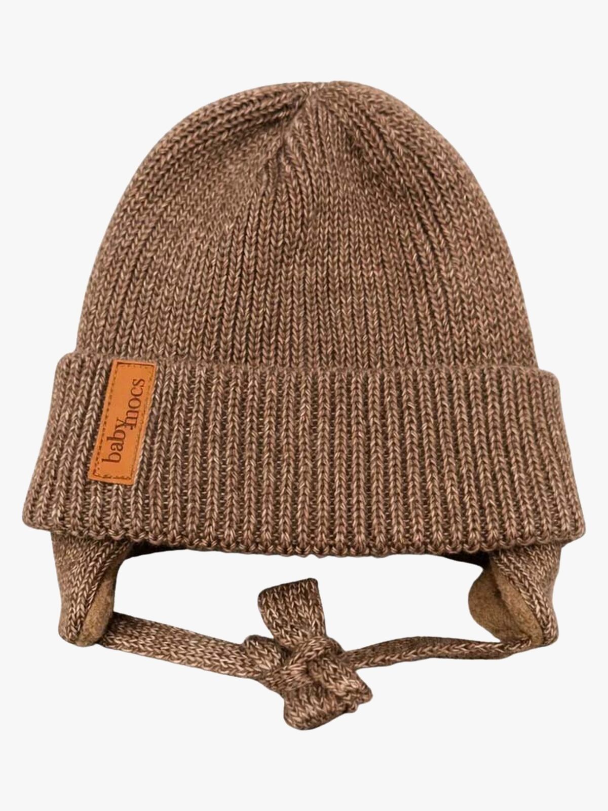 BabyMocs Hue med Øreklapper, Karamell