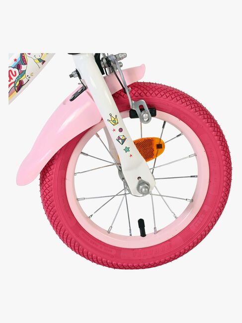 Volare Unicorn Cykel 12 Tommer, Hvid