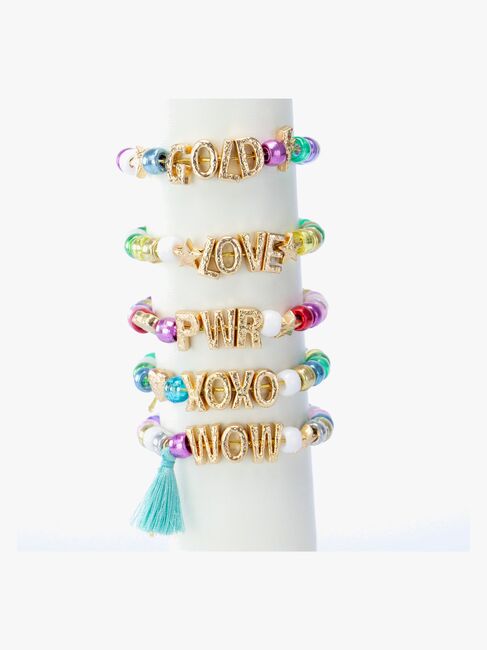 NICE Crea Abc Kreasæt Guldarmbånd