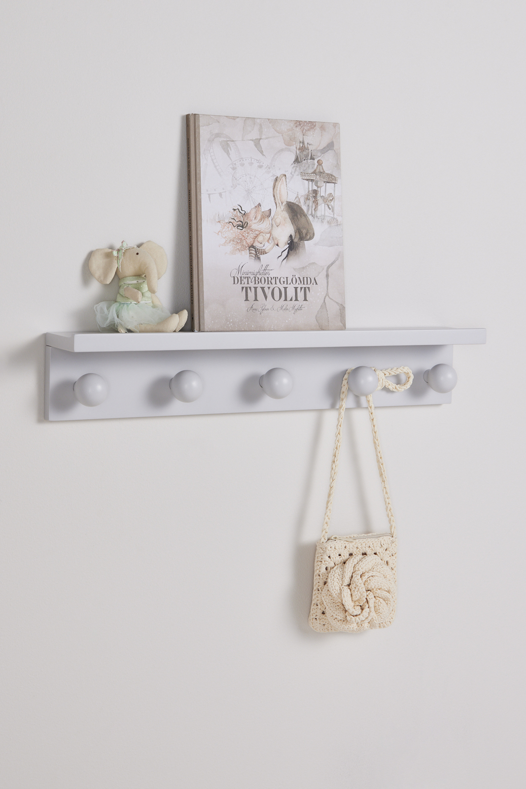 Minitude ZAYDEN Knagerække, Lysegrå