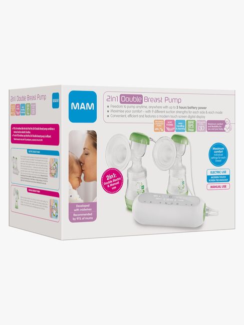 MAM 2-in-1 Elektrisk Brystpumpe Dobbelt