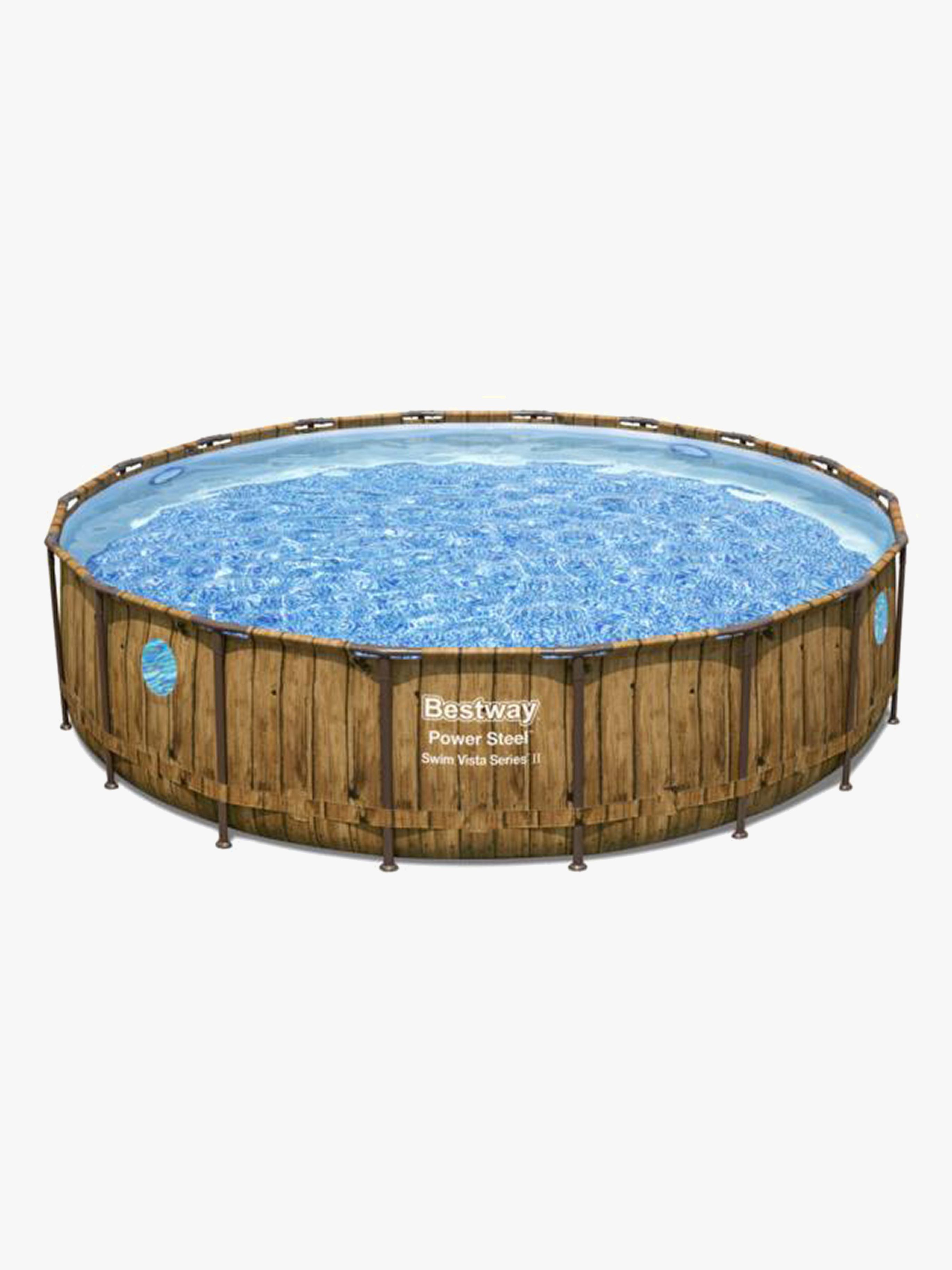 Bestway Power Steel Swim Vista Series Pool 549x122 cm, Brun, Badebassin til børn