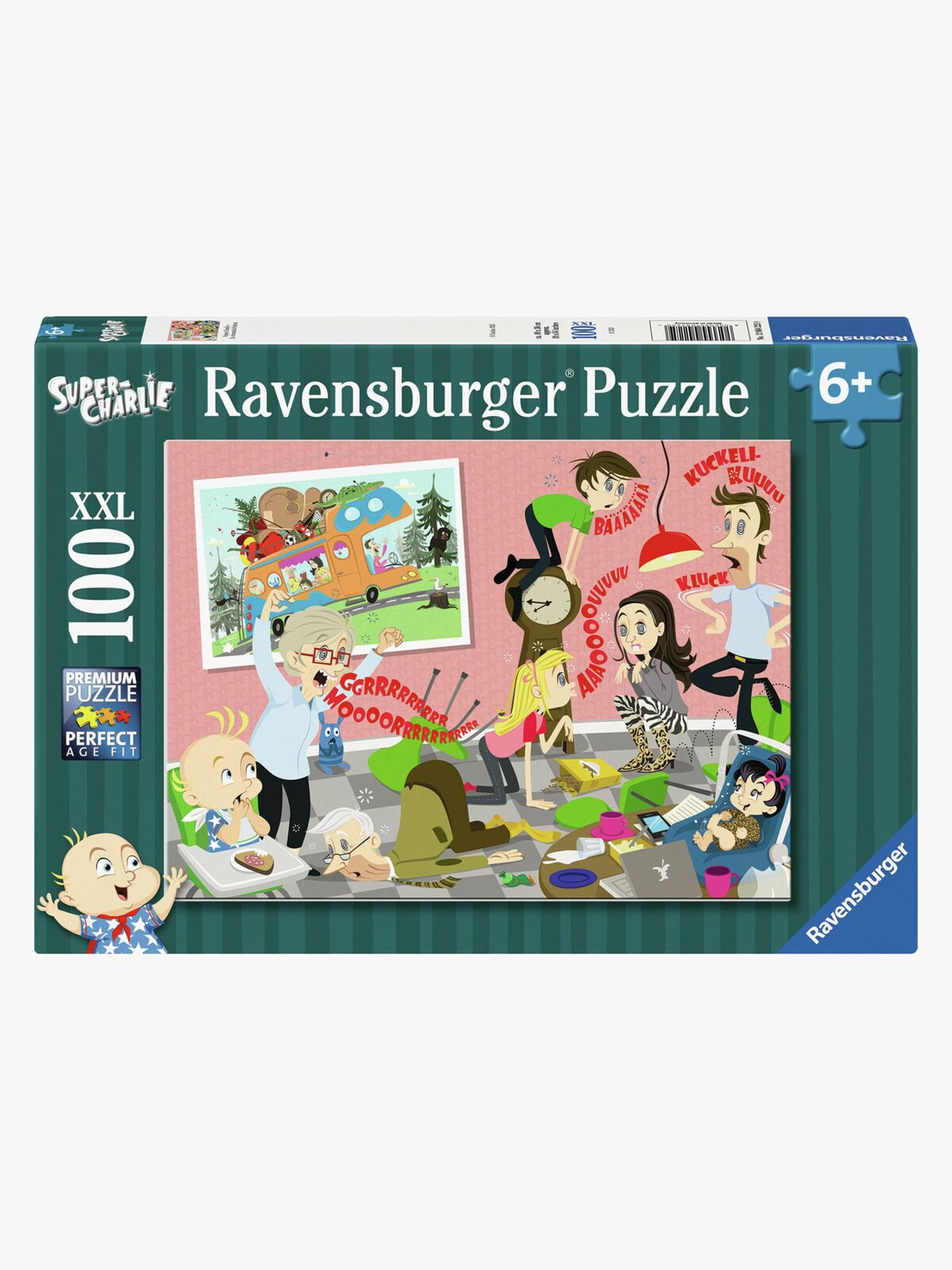 Ravensburger Super Charlie Puslespil 100 Brikker