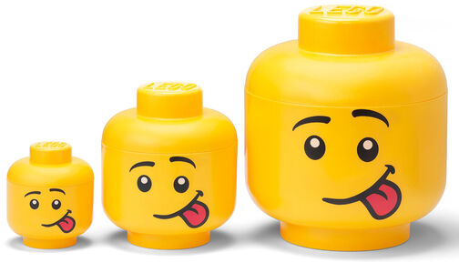 LEGO Opbevaringsboks Silly 3-pak, Gul