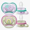 Philips Avent Ultra Air Deco Sut 2-Pak 0-6m, Grøn/Lilla