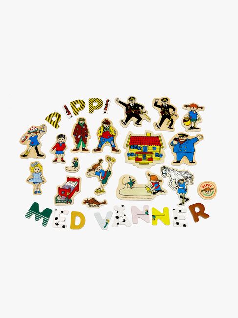 Pippi Langstrømpe Magnetbogstaver og Figurer