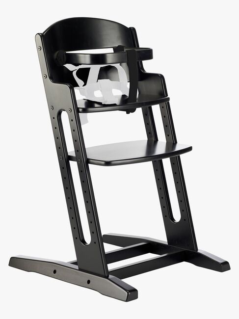 BabyDan Danstolen Højstol Sort inkl Bøjle & Rem