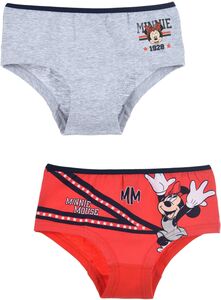 Disney Minnie Mouse Trusser, Red/Light Grey
