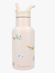 Kidzroom Stainless Steel Drikkedunk 350 ml Small Talk, Beige