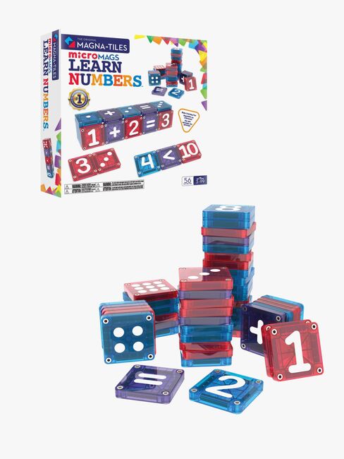 MAGNA-TILES MicroMAGS Lær At Tælle Byggesæt 56 Dele