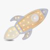 Little Lights Lampe Rumraket, Grey Wood