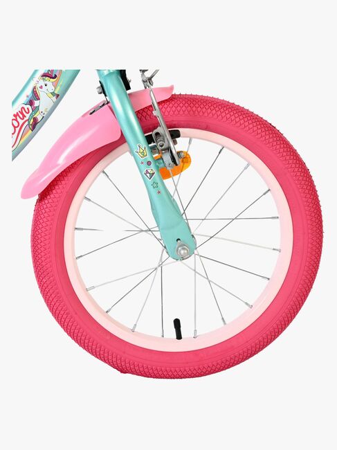 Volare Unicorn Cykel 16 Tommer, Grøn