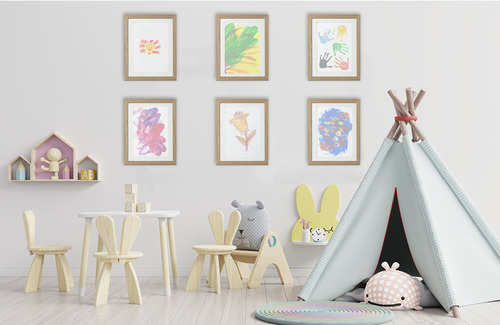 My Little DaVinci Oplukkelig Ramme A4, 50 Ark, White