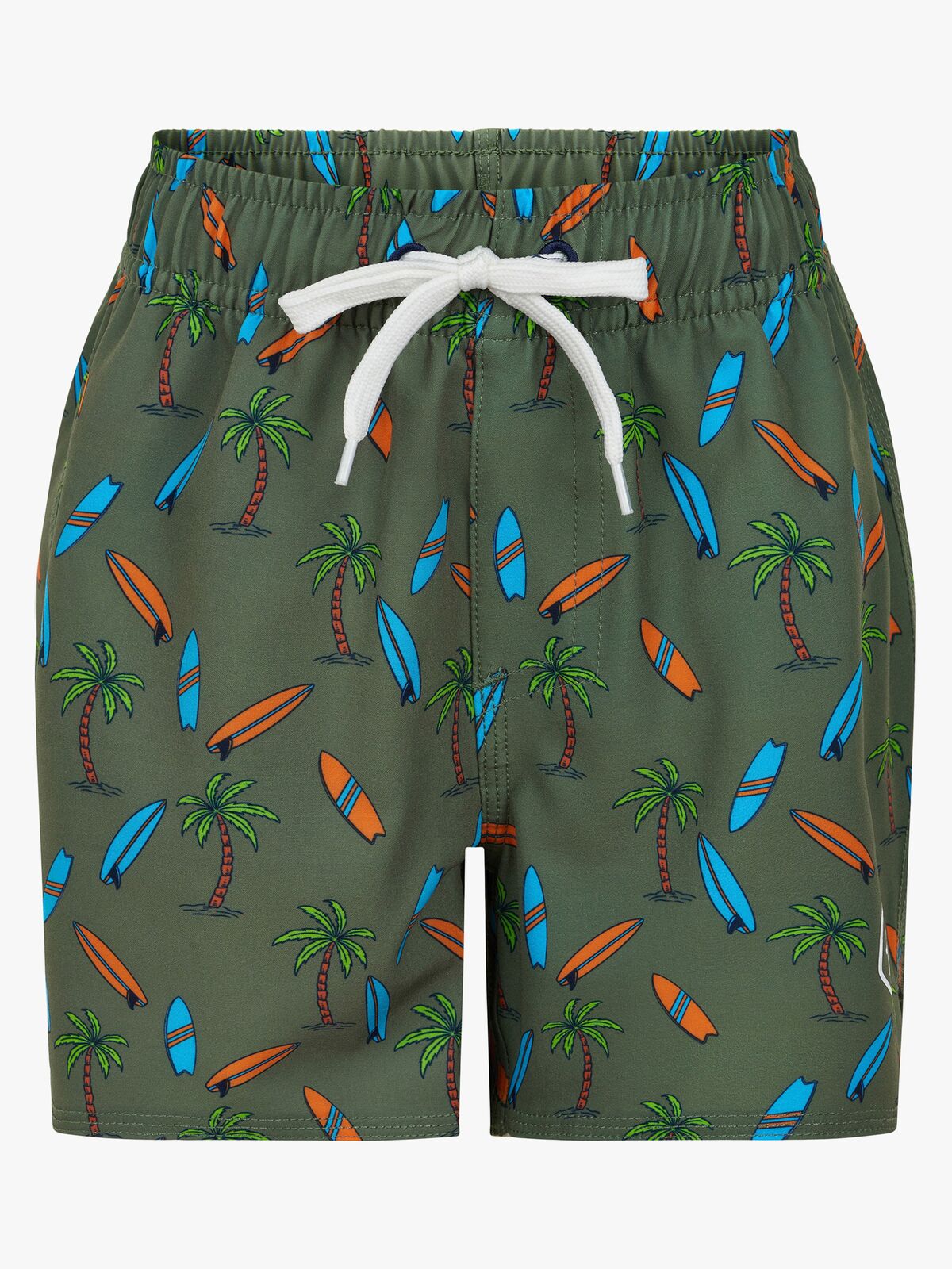 Color Kids Badeshorts, Dark Ivy