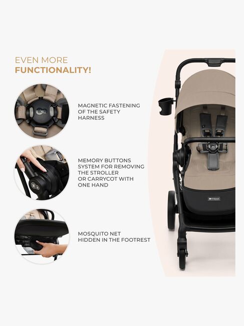 Kinderkraft YOXI 2-in-1 Duovogn, Sand Beige