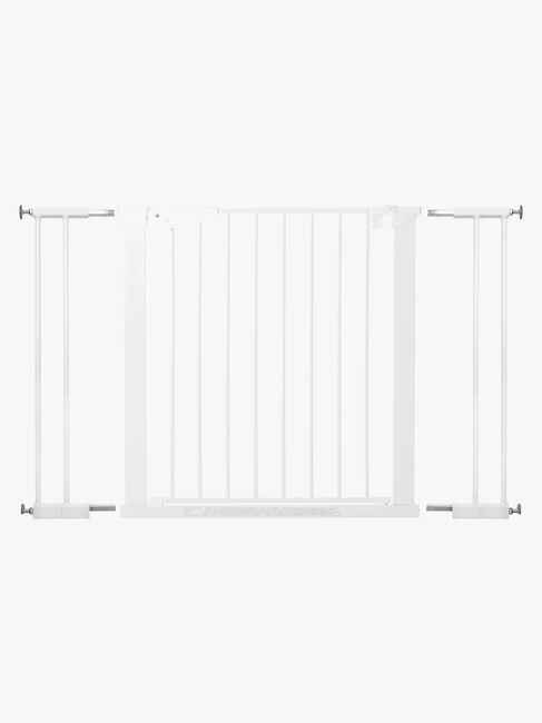BabyDan Premier Sikkerhedsgitter + 4 Forlængerdele, Hvid