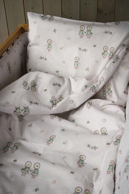 Beskow Blomsterfesten Sengerand 30 x 360, Sandfarvet