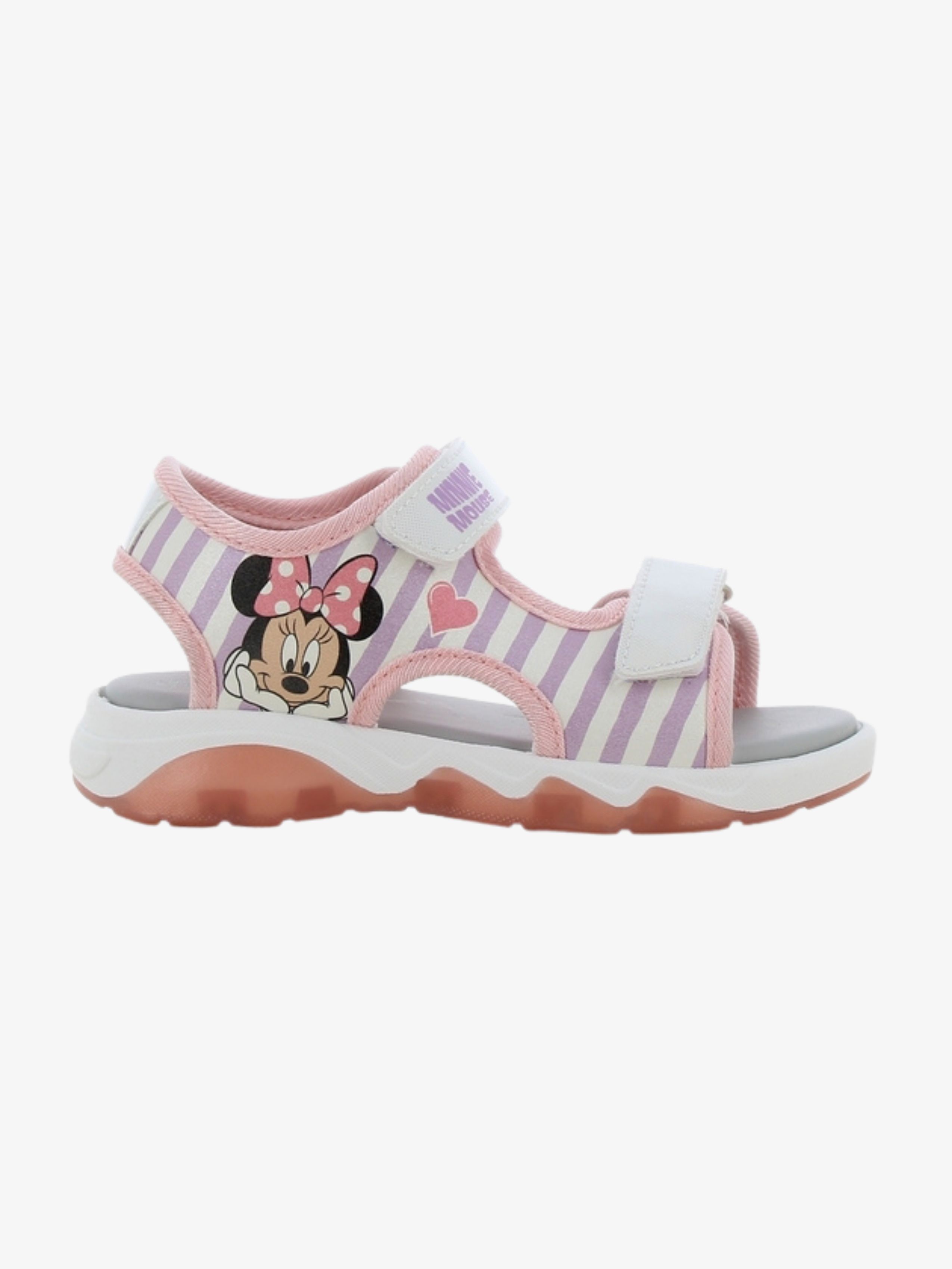 Disney Minnie Mouse Blinkende Sandaler, White/Light Pink, 28