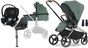 Crescent Ultra Duovogn inkl. Cybex Aton M Autostol Baby, Olive/Brown Chrome