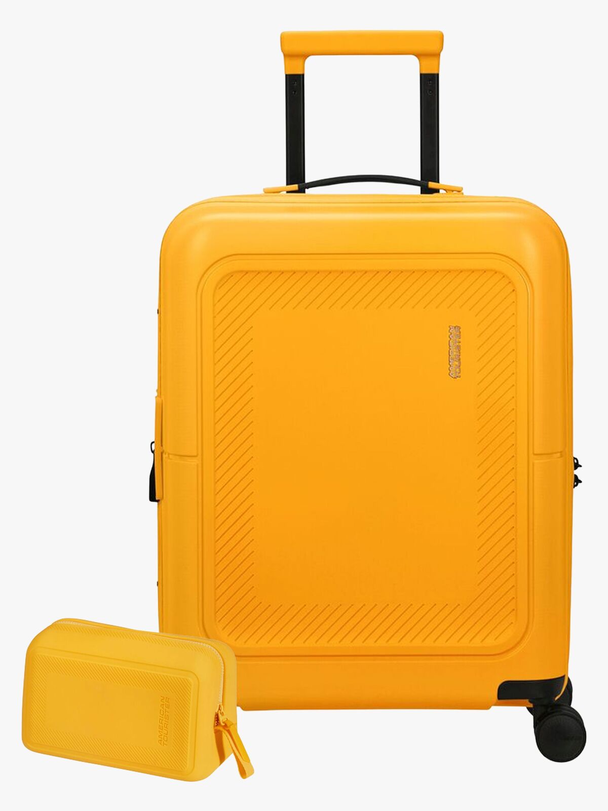 American Tourister Dashpop Kuffert 41-47L & Toilettaske POP, Golden Yellow