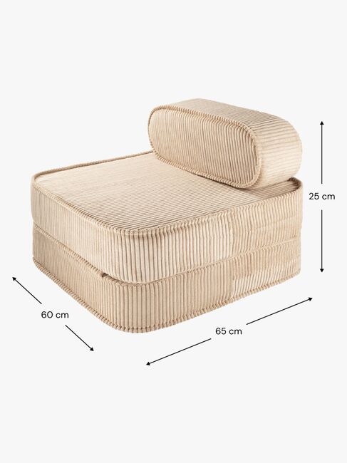 Wigiwama Flip Foldbar Stol 150x60 cm, Brown Sugar