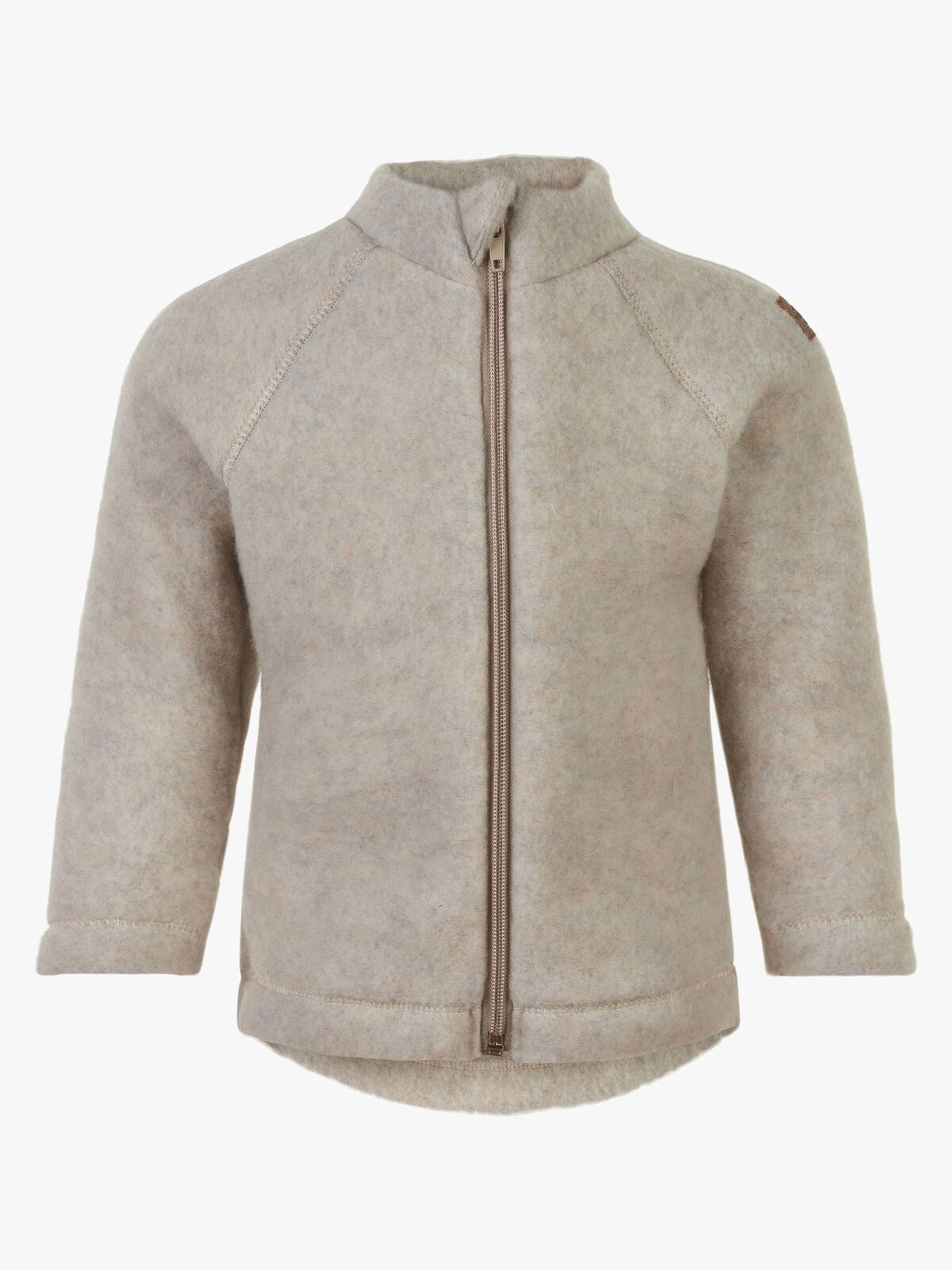 Mikk-Line Fleecetrøje Baby Merinould, Melange Offwhite