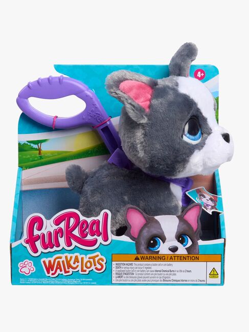 Fur Real Walk-A-Lots Interaktivt Legetøj Fransk Bulldog 23 cm