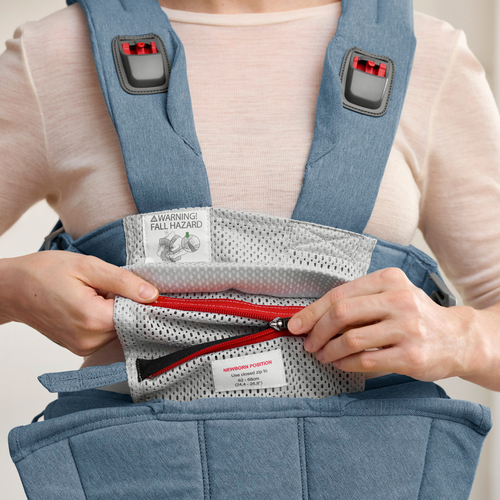 BabyBjörn Harmony Bæresele Woven, Blue Melange