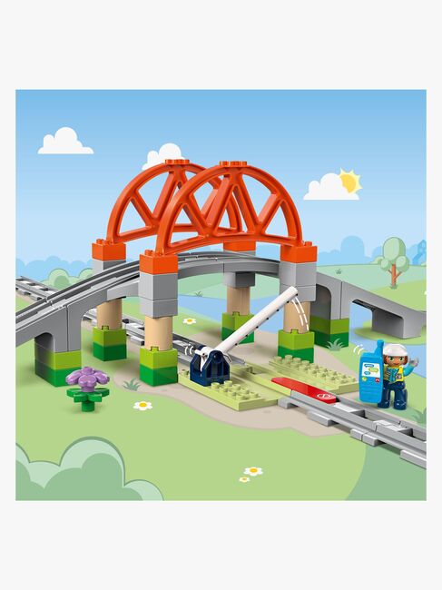 LEGO DUPLO Town 10426 Togbro og spor – udvidelsessæt