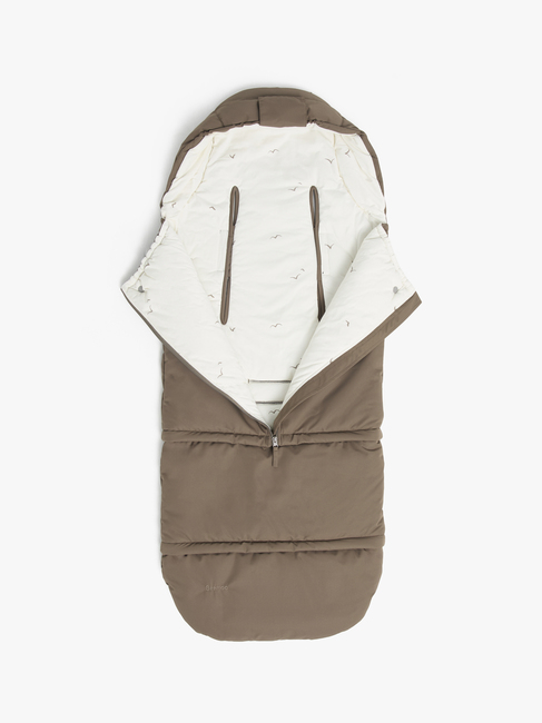 Beemoo Light Kørepose inkl. Forlængerdel, Taupe Swallow