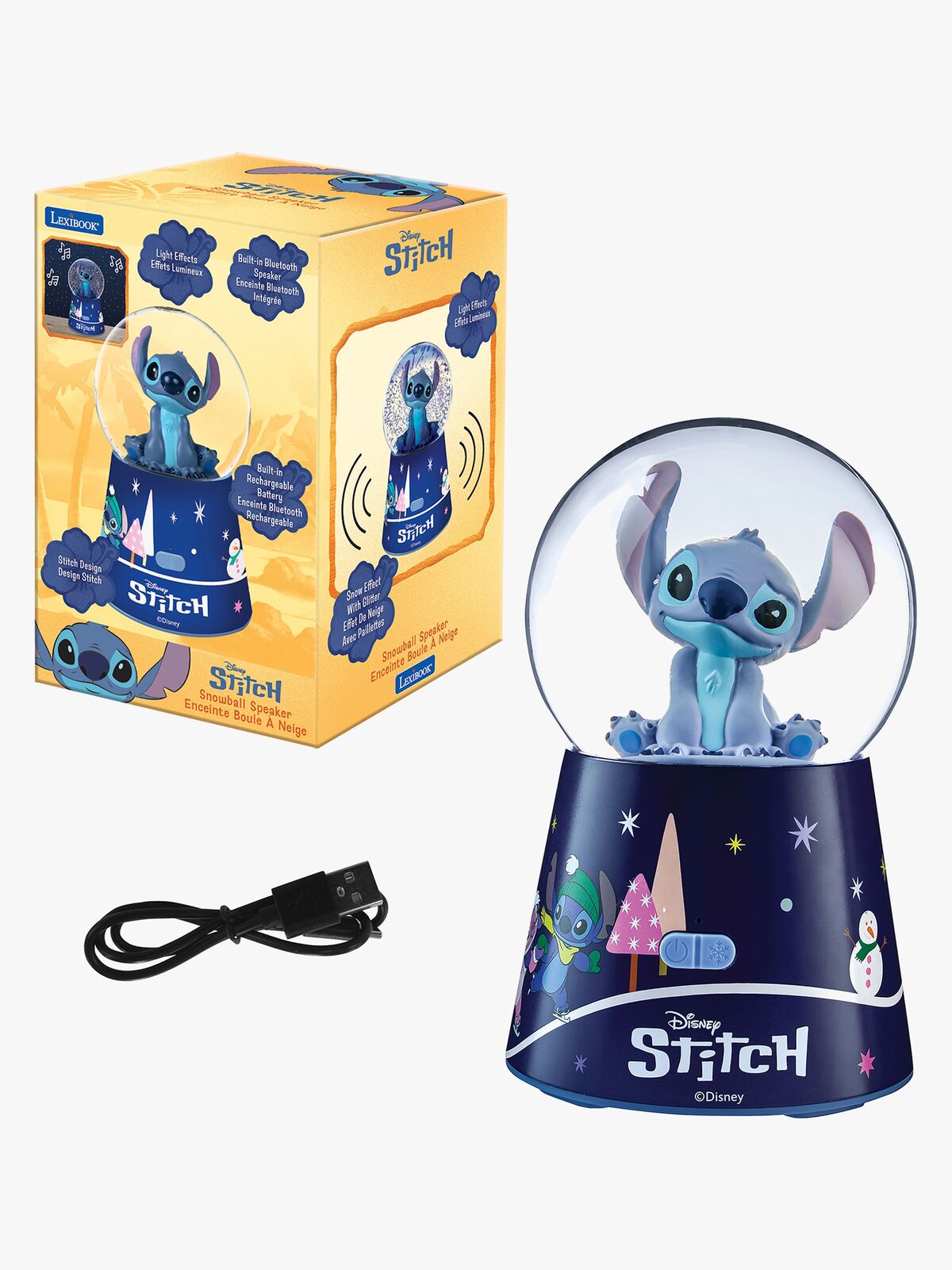 Disney Stitch Snekugle Bluetooth-højttaler