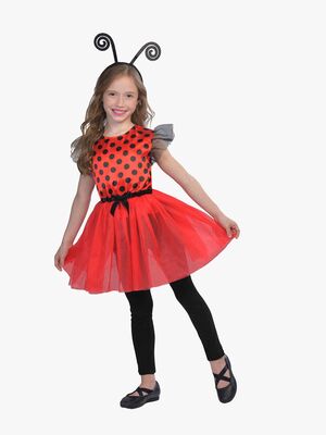 Magic Flip Kostume Mariehøne 110-116 cm