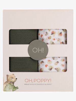 Oh, Poppy! Holly Stofble 2-Pak, Fresh Vanilla/ Forest Green