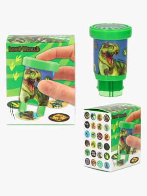 Dino World Klistermærkestempel
