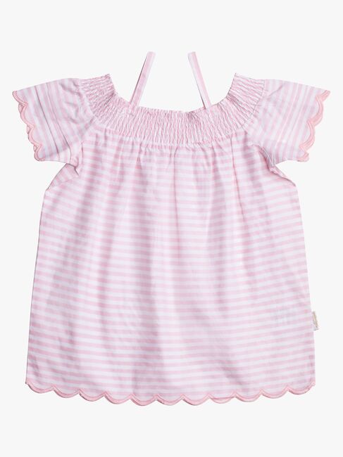 Petite Chérie Atelier Phillipa Top, White/Pink