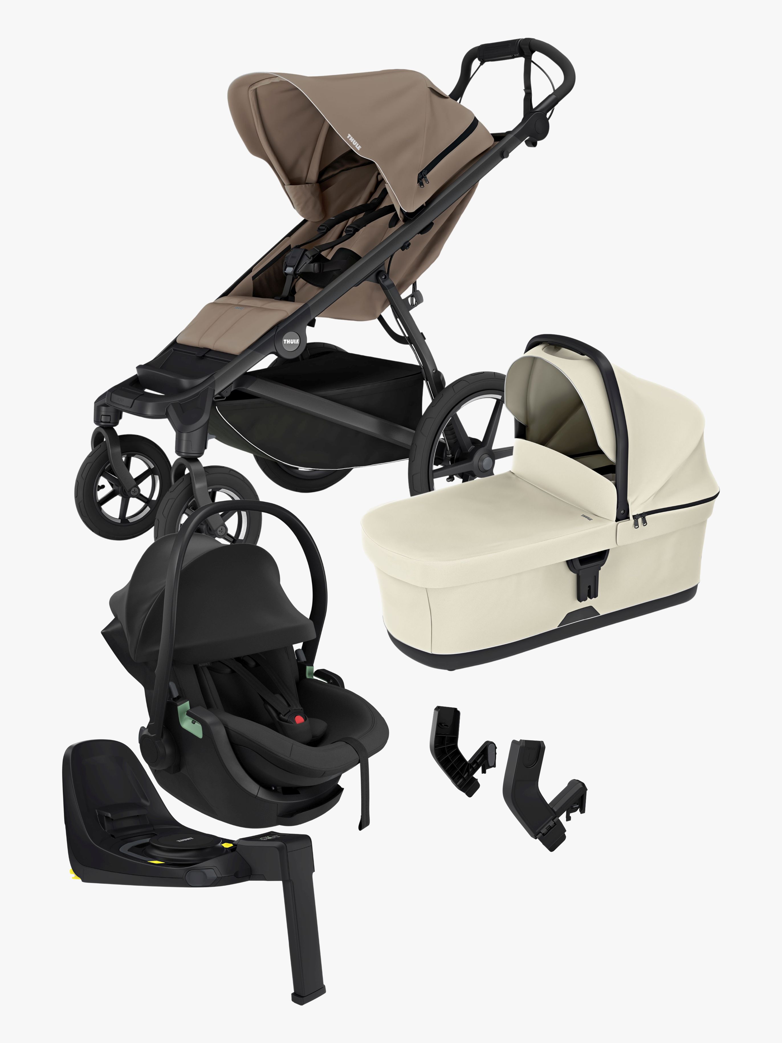 Thule Urban Glide 4 Duovogn inkl. Autostol Baby og Base, Tinted Taupe