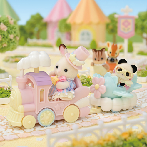 Sylvanian Families Legesæt Forlystelsespark Flyvemaskine & Tog