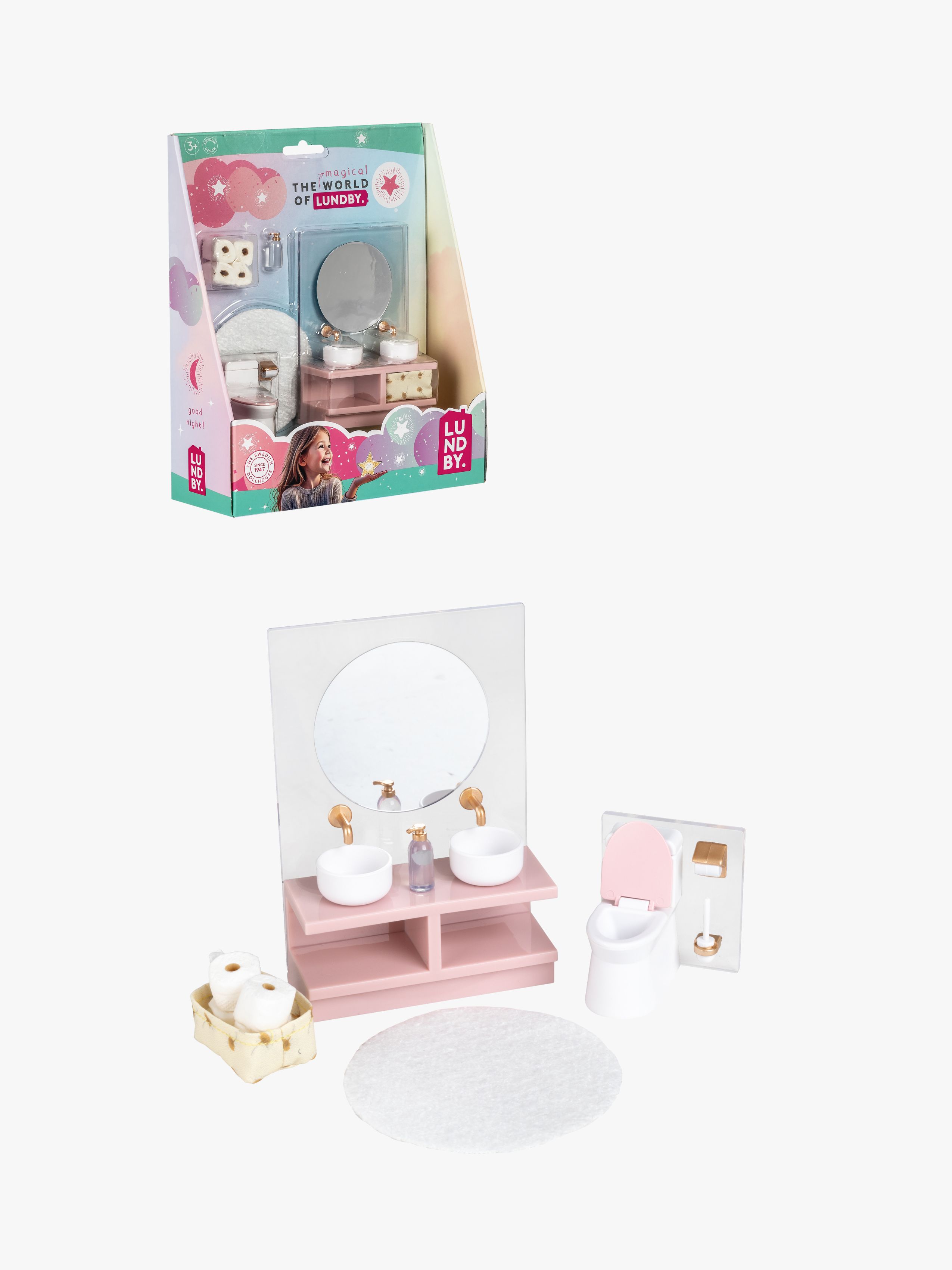Lundby Dukkehustilbehør Håndvask Og Toilet