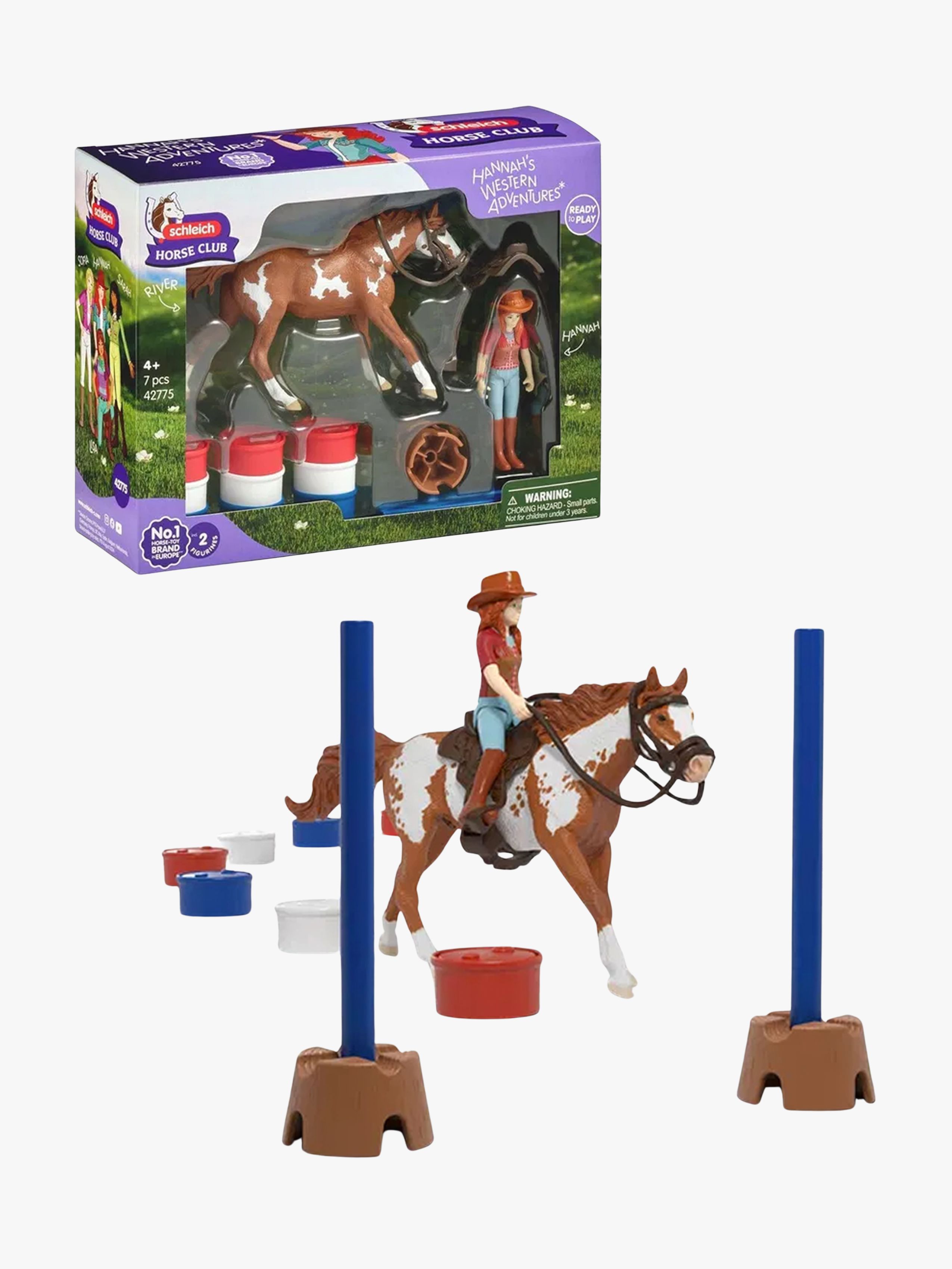 Schleich 42775 Horse Club Hannah's Western Adventures Legesæt